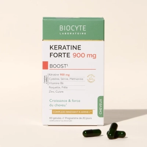 Supliment alimentar Keratine Forte 900 mg Boost, Biocyte, 60 capsule