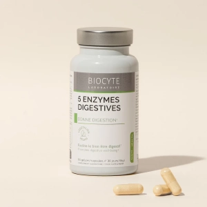5 Enzime digestive, Biocyte, 30 capsule