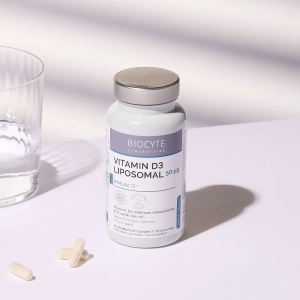 Vitamina D3 lipozomala, Biocyte, Vitamin D3, 30 capsule