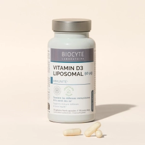Vitamina D3 lipozomala, Biocyte, Vitamin D3, 30 capsule