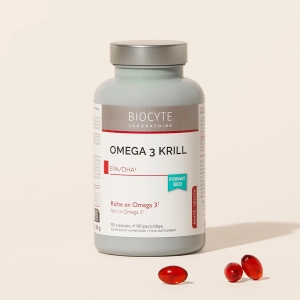 Omega 3 EPA si DHA, Biocyte, Omega 3 Krill, 90 capsule