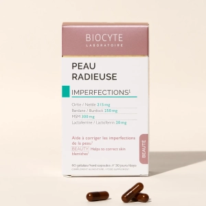 Supliment alimentar pentru acnee, Biocyte, Peau Radieuse, 60 capsule