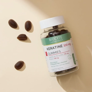 Supliment alimentar pentru par Keratine Gummies, Biocyte, 60 jeleuri
