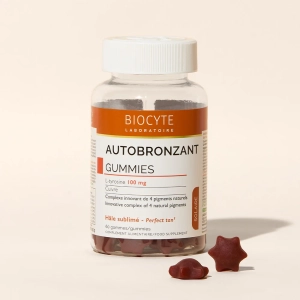 Supliment alimentar autobronzant, Biocyte, Gummies, 60 jeleuri